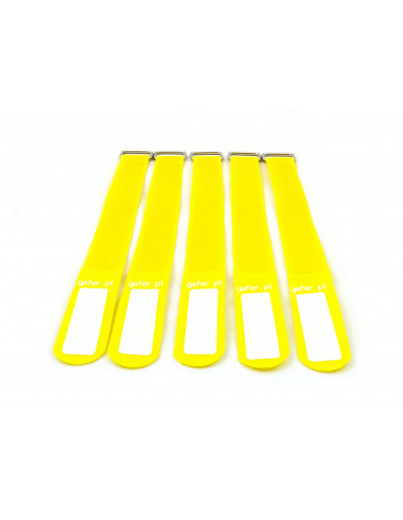 GAFER.PL Tie Straps 25x260mm 5 pieces yellow