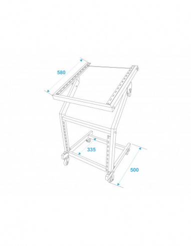 OMNITRONIC Rack Stand 12U/10U...