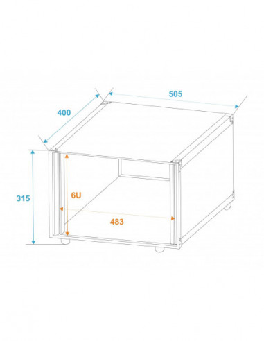 ROADINGER Effect Rack Studio 6U