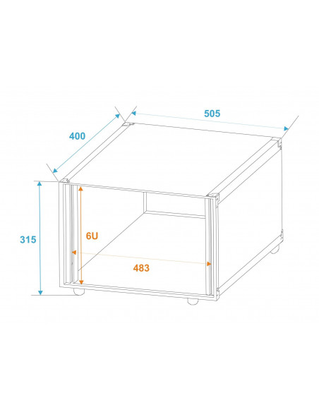 ROADINGER Effect Rack Studio 6U