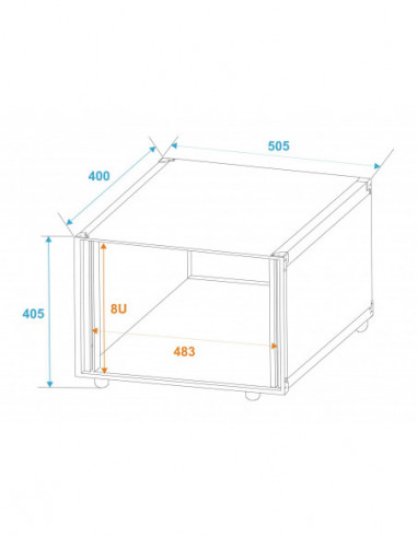 ROADINGER Effect Rack Studio 8U