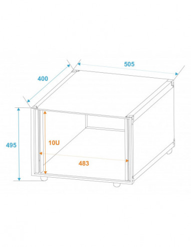 ROADINGER Effect Rack Studio 10U