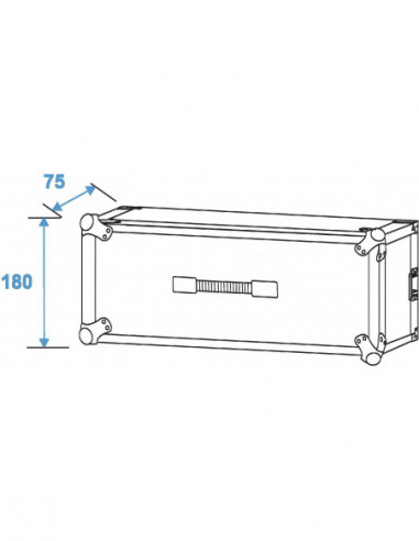 ROADINGER Effect Rack CO DD, 3U, 24cm...