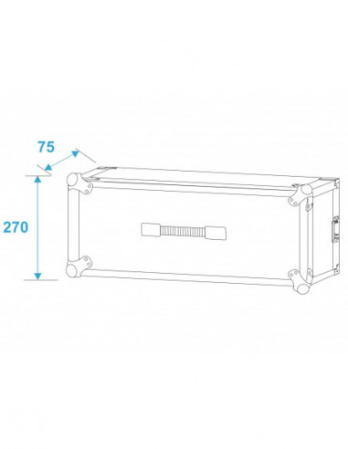 ROADINGER Effect Rack CO DD, 5U, 24cm...