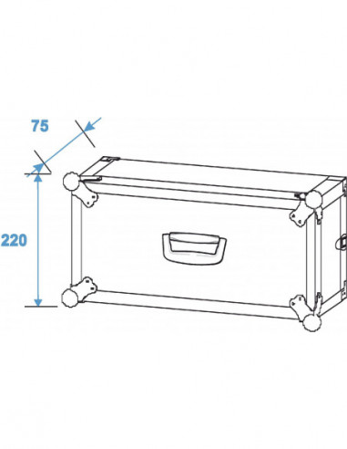 ROADINGER Effect Rack CO DD, 4U, 24cm...