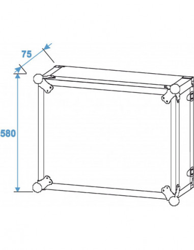 ROADINGER Effect Rack CO DD, 12U,...